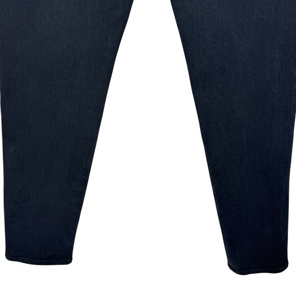 American Eagle SZ 12 Jeggings Jeans Hi-Rise Super Stretch Zip-Fly Pockets Black - Picture 6 of 10